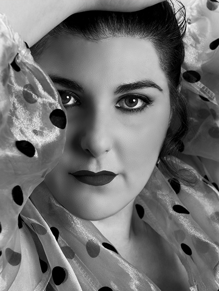 Foto del soprano Marta Mari scattata dalla fotografa Stefania Grigoli