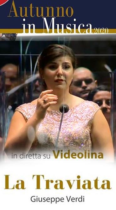 Opera 'La Traviata', nel ruolo di Violetta, canta il soprano Marta Mari. Al Teatro Lirico di Cagliari in diretta su Videolina.